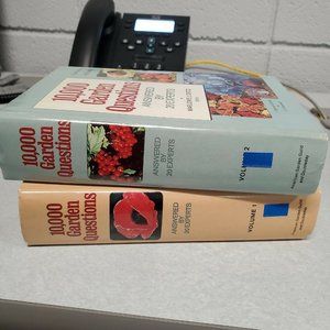 Set of 2: 10000 GARDEN QUESTIONS Answered by Experts 3rd Edition Vintage 1974
